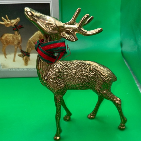 Centurion Collection Brass Reindeer Set - Picture 2 of 7